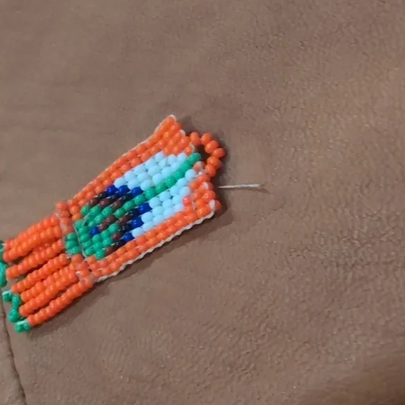 Soft Leather Vintage J.Percy For Marvin Richards Brown Fringe Belted Jacket S M - Picture 4 of 7